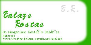 balazs rostas business card